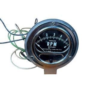 Electrotach RPM Gauge Dickson Products Co Vashon WA USA No.59 Bracket Vintage